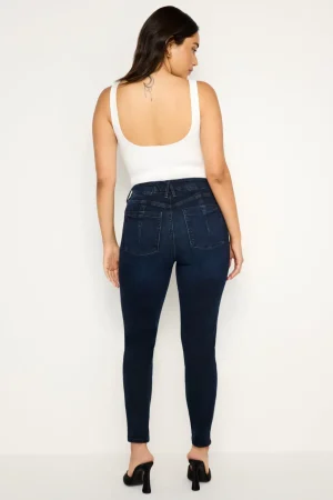 Good American Skinny | Mid-Rise<ALWAYS FITS GOOD LEGS SKINNY CROPPED JEANS Indigo688
