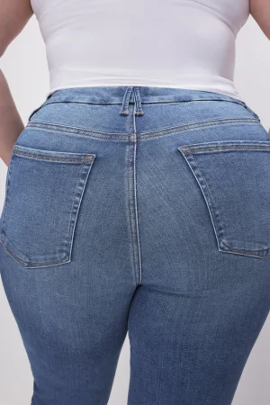 Good American Straight | Mid-Rise<ALWAYS FITS GOOD LEGS STRAIGHT JEANS Indigo316