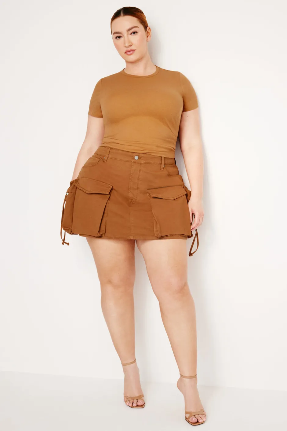 Good American Shorts & Skirts<CARGO MINI SKIRT Canyon003