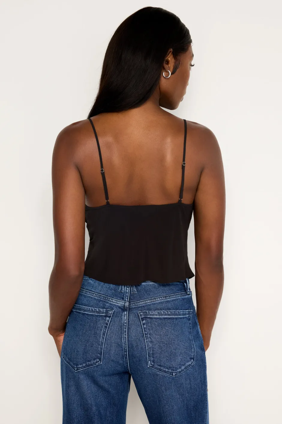 Good American Tops<CHIFFON COWL CAMISOLE Black001