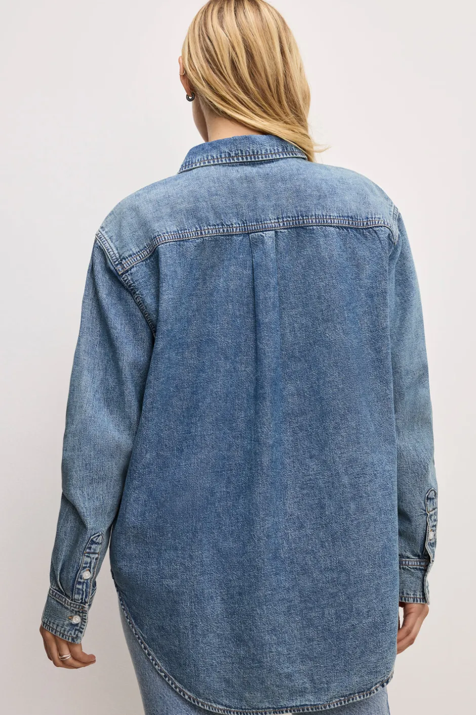 Good American Tops<CLASSIC DENIM SHIRT Indigo762