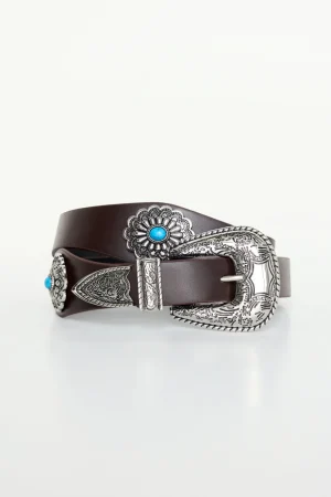 Good American Belts<CLASSIC WESTERN BELT Chocolate003