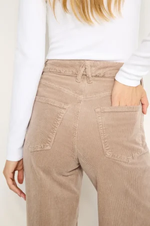 Good American Relaxed | Wide Leg<CORDUROY GOOD SKATE PANTS Flax001