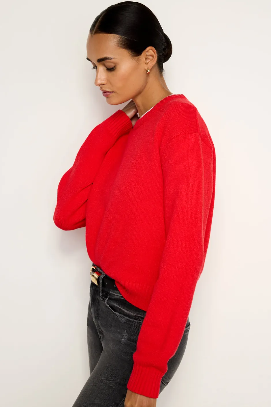 Good American Sweaters<COZY CREWNECK Grenadine003