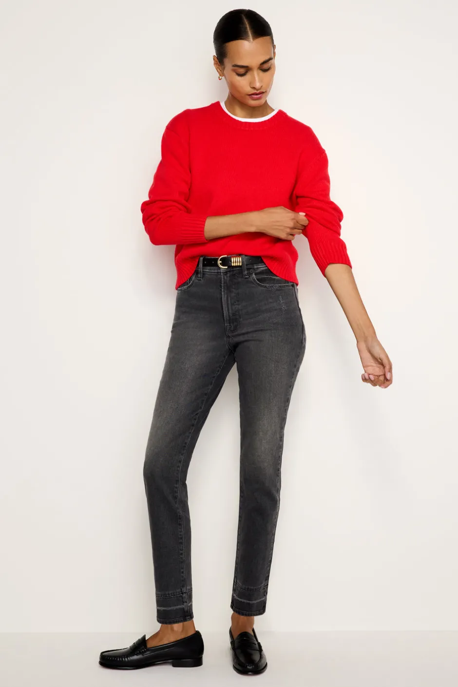 Good American Sweaters<COZY CREWNECK Grenadine003