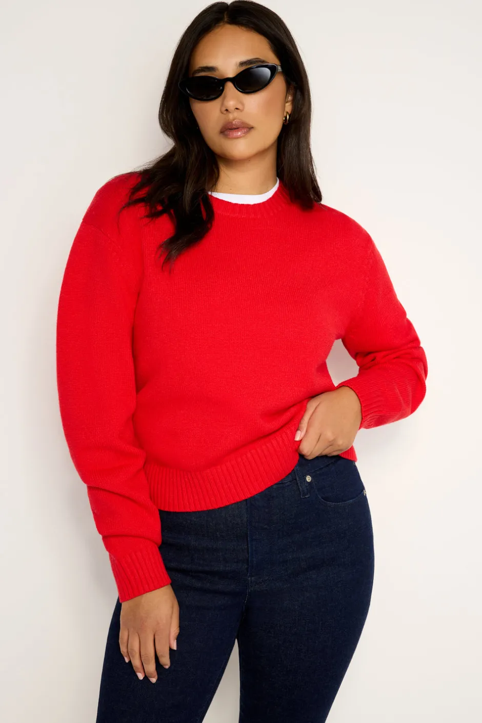 Good American Sweaters<COZY CREWNECK Grenadine003