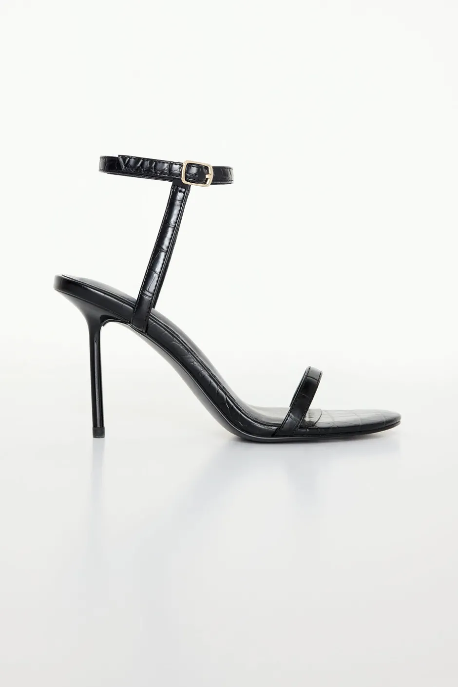 Good American Shoes<CROCODILE HEELS Black001