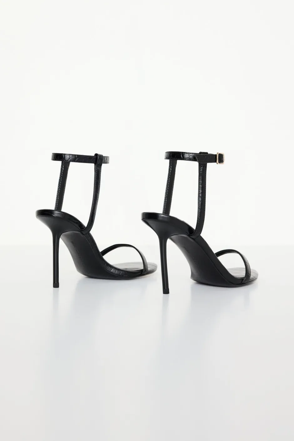 Good American Shoes<CROCODILE HEELS Black001