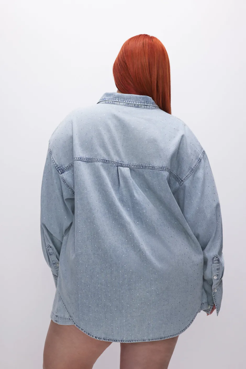 Good American Tops<DENIM DIAMOND SHIRT Indigo499