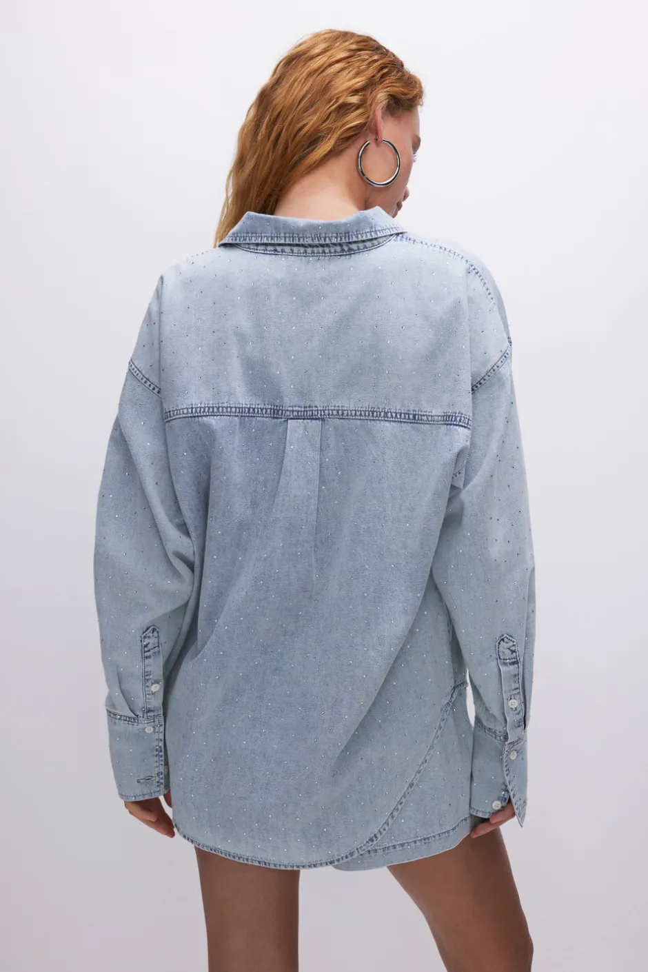 Good American Tops<DENIM DIAMOND SHIRT Indigo499