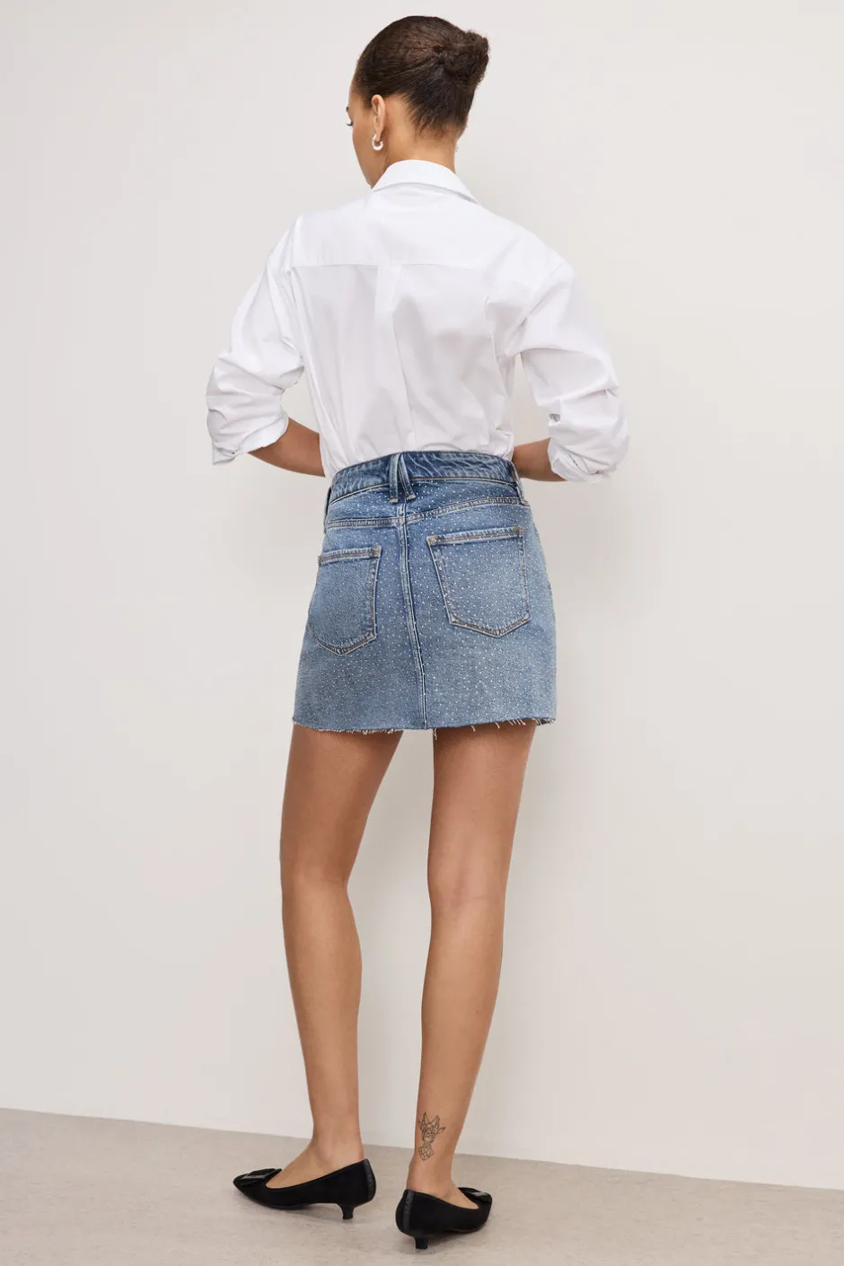 Good American Shorts & Skirts<DIAMOND MINI SKIRT Indigo827