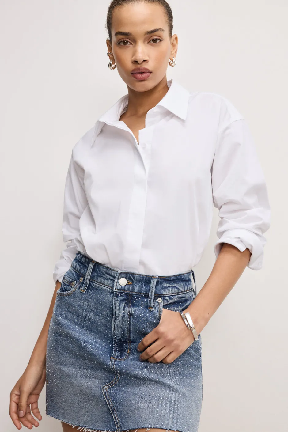 Good American Shorts & Skirts<DIAMOND MINI SKIRT Indigo827