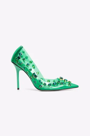 Good American Shoes<DIAMONDS FOREVER HEEL Summer green002