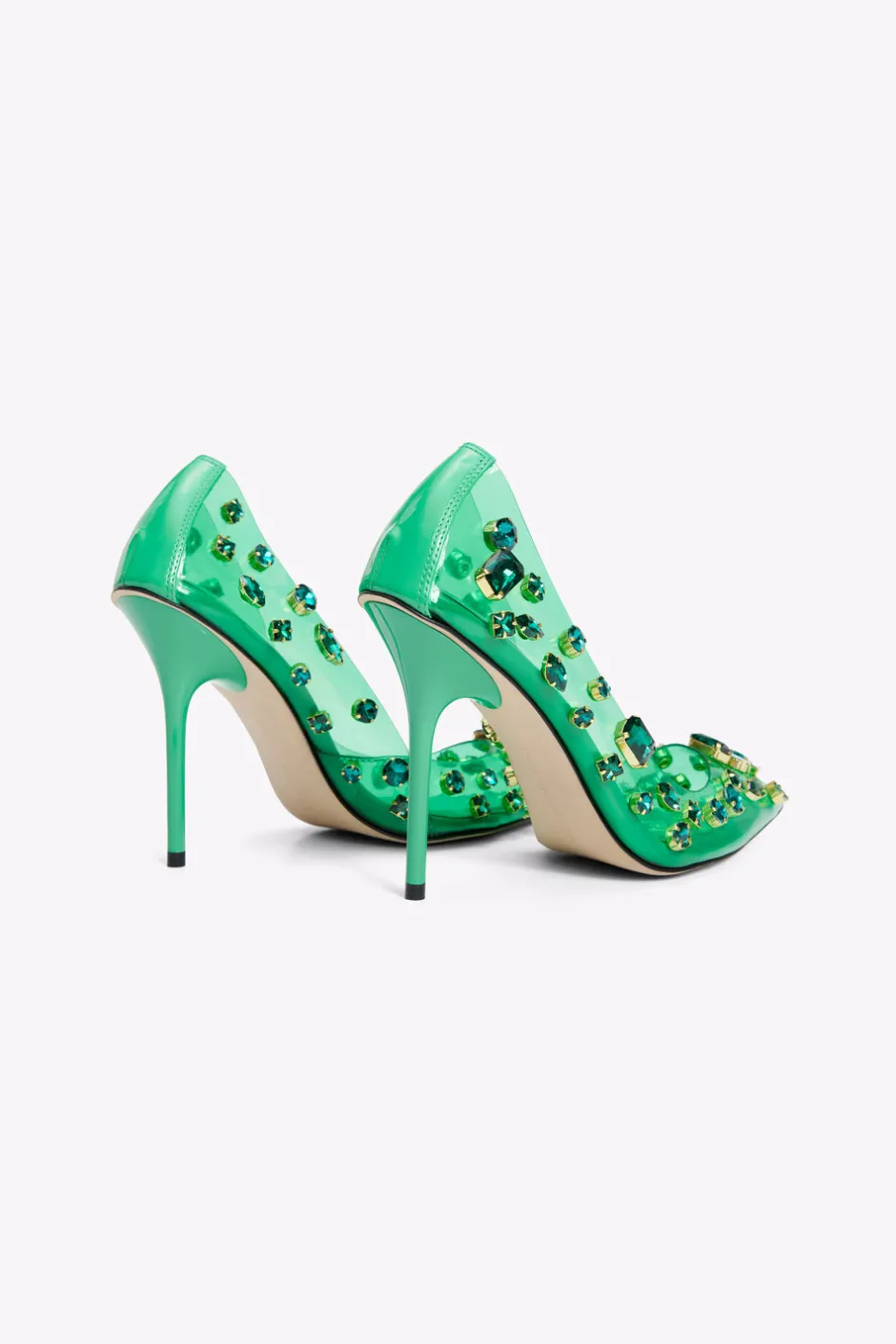 Good American Shoes<DIAMONDS FOREVER HEEL Summer green002