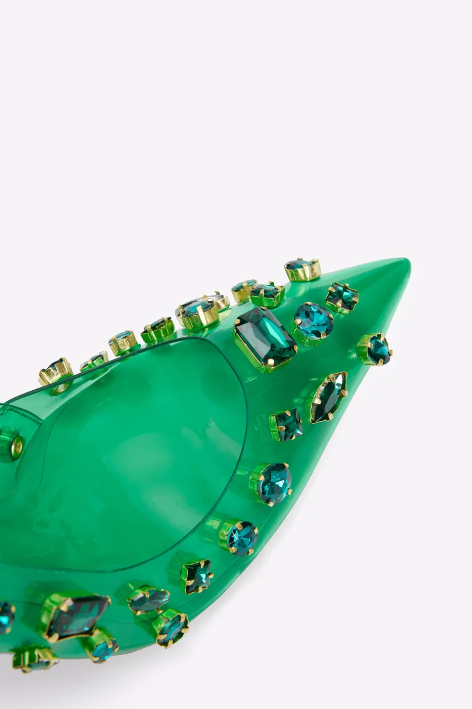 Good American Shoes<DIAMONDS FOREVER HEEL Summer green002