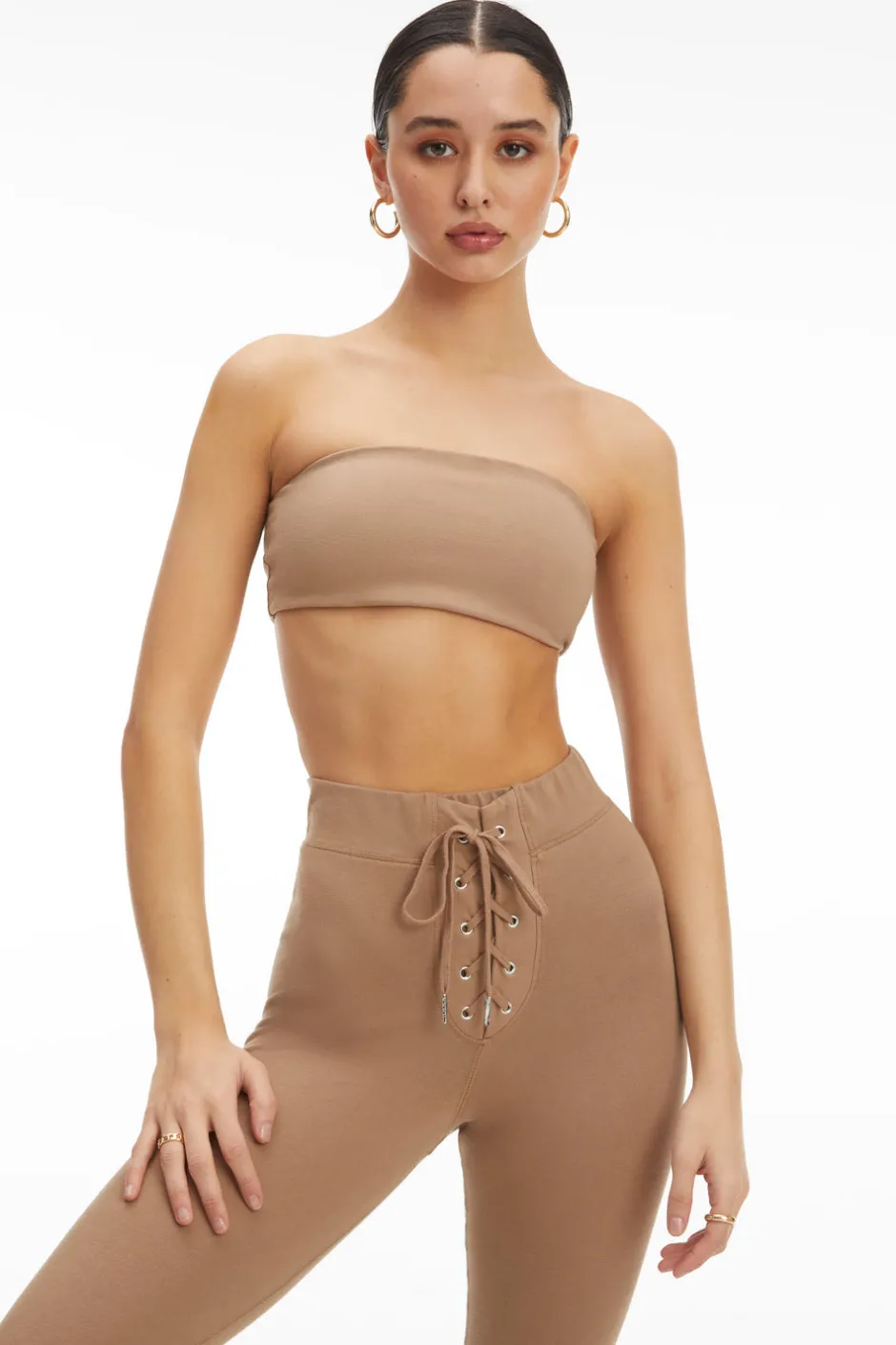 Good American Tops<ESSENTIAL BANDEAU Putty001