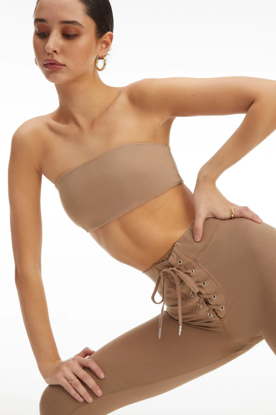 Good American Tops<ESSENTIAL BANDEAU Putty001