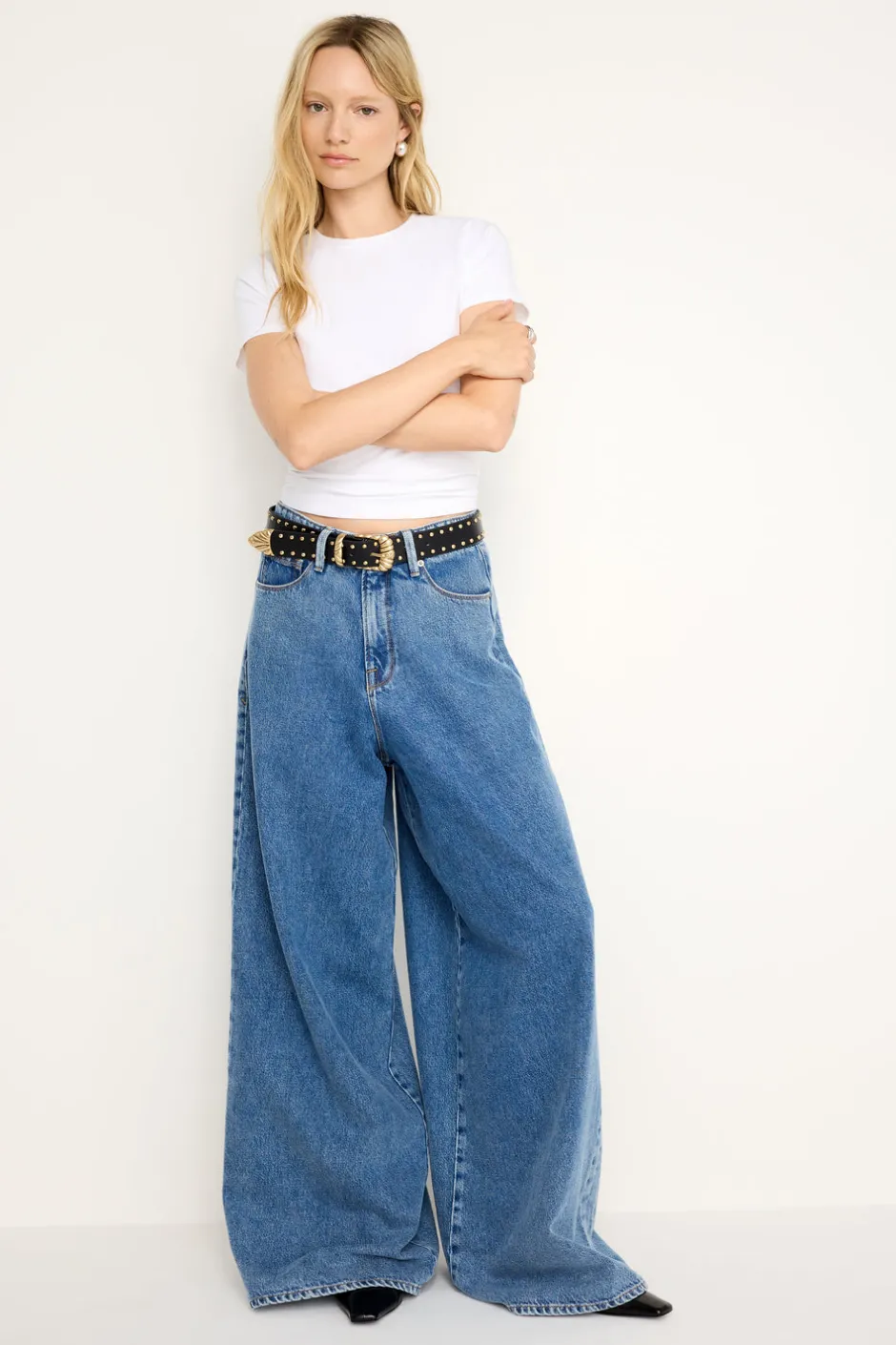 Good American Wide Leg<EXTREME WIDE JEANS Indigo682