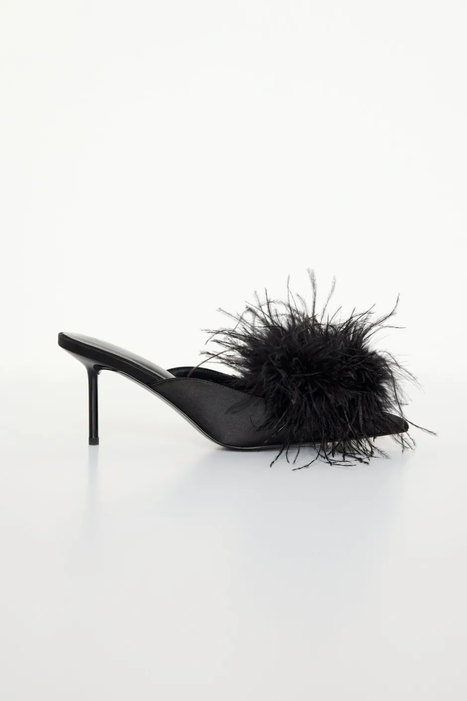 Good American Shoes<FEATHER MULE Black001
