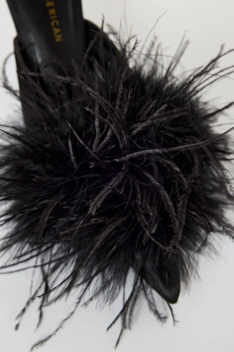 Good American Shoes<FEATHER MULE Black001