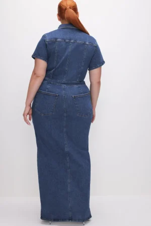 Good American Dresses<FIT FOR SUCCESS MAXI DRESS Indigo594