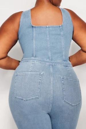 Good American Jumpsuits<FIT FOR SUCCESS SLEEVELESS JUMPSUIT Blue274