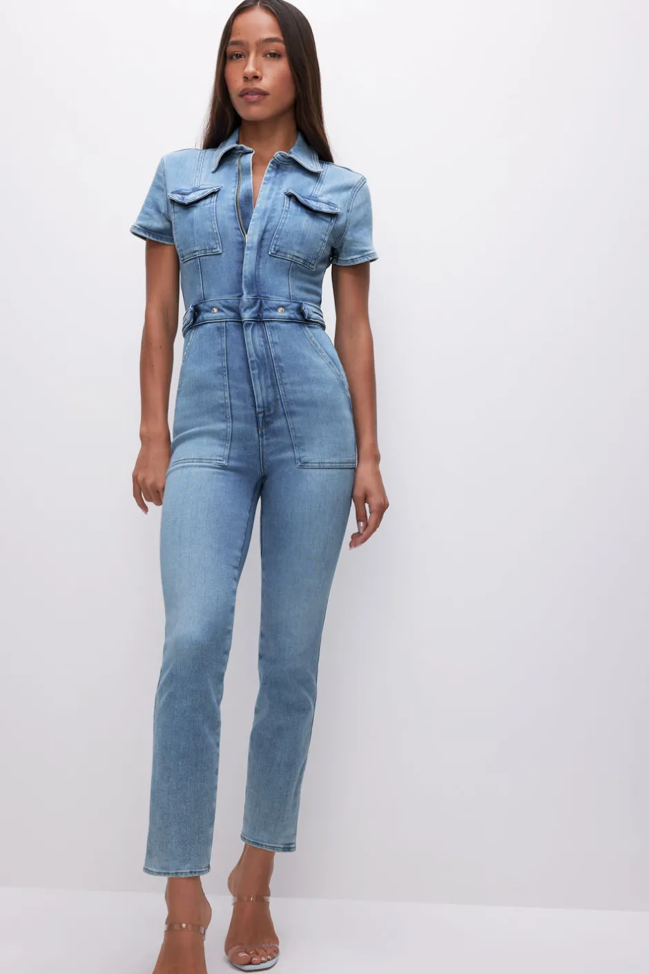 Good American Jumpsuits<FIT FOR SUCCESS JUMPSUIT Blue274