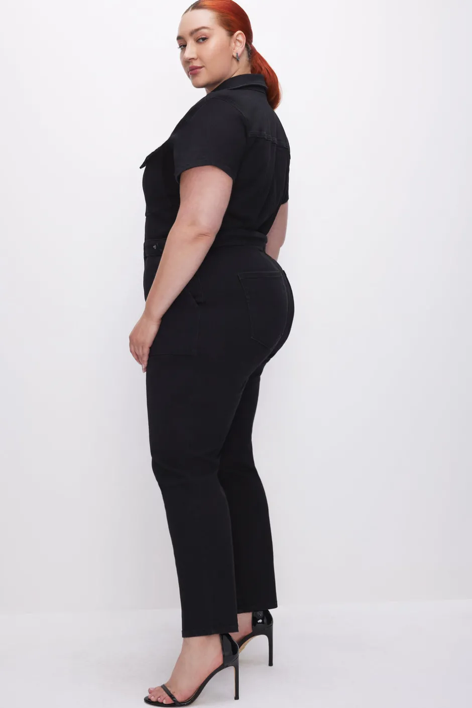 Good American Jumpsuits<FIT FOR SUCCESS JUMPSUIT Black099