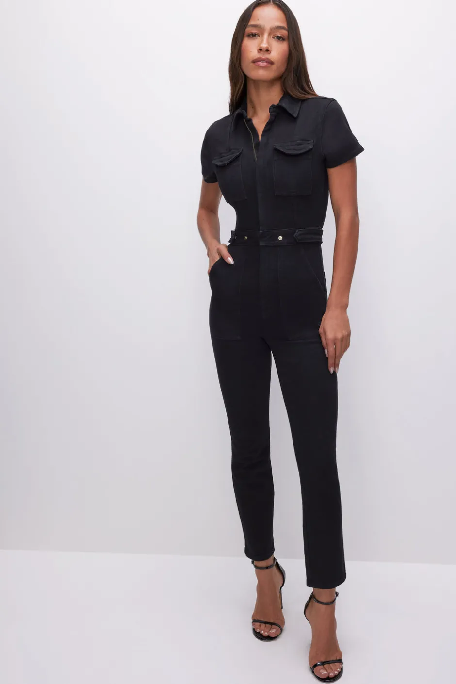 Good American Jumpsuits<FIT FOR SUCCESS JUMPSUIT Black099