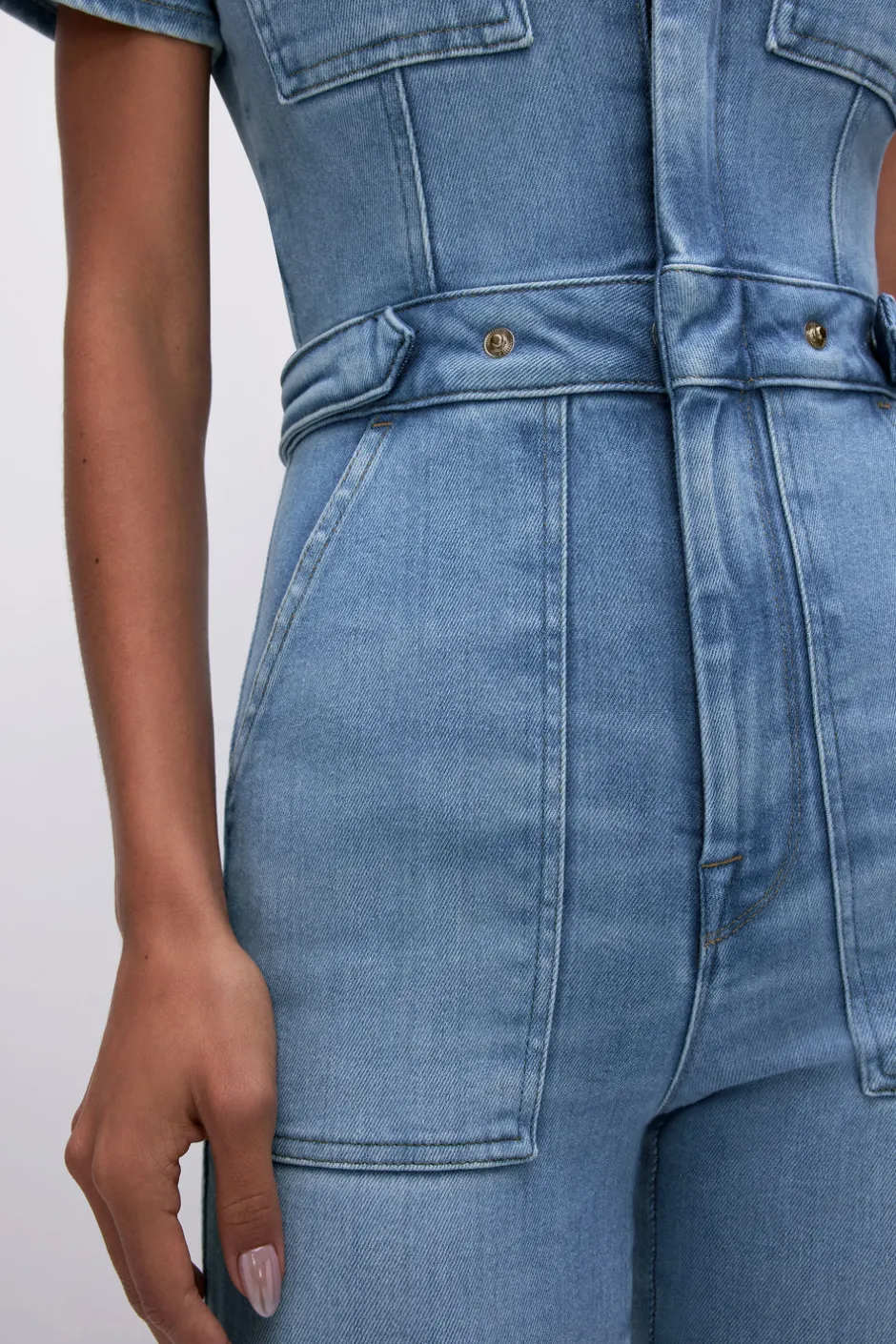 Good American Jumpsuits<FIT FOR SUCCESS JUMPSUIT Blue274