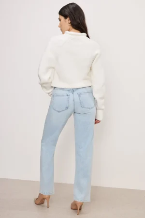 Good American Straight<GOOD BOY STRAIGHT PETITE JEANS Indigo753