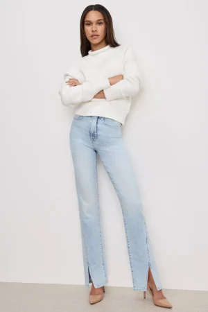 Good American Straight | High-Rise<GOOD BOY STRAIGHT JEANS Indigo753