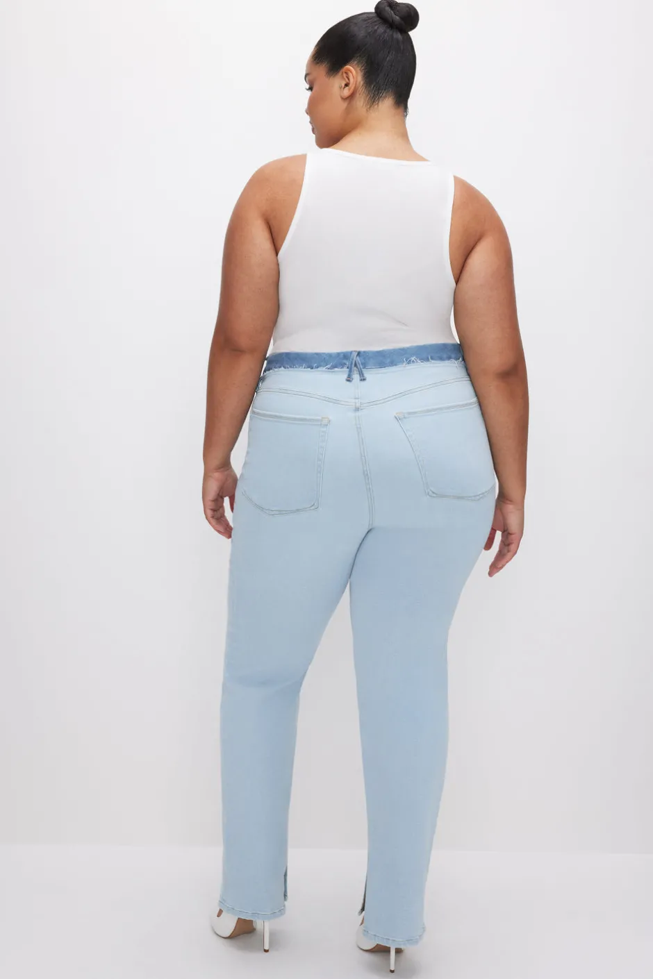 Good American Straight | Long Inseam<GOOD BOY STRAIGHT JEANS Indigo624