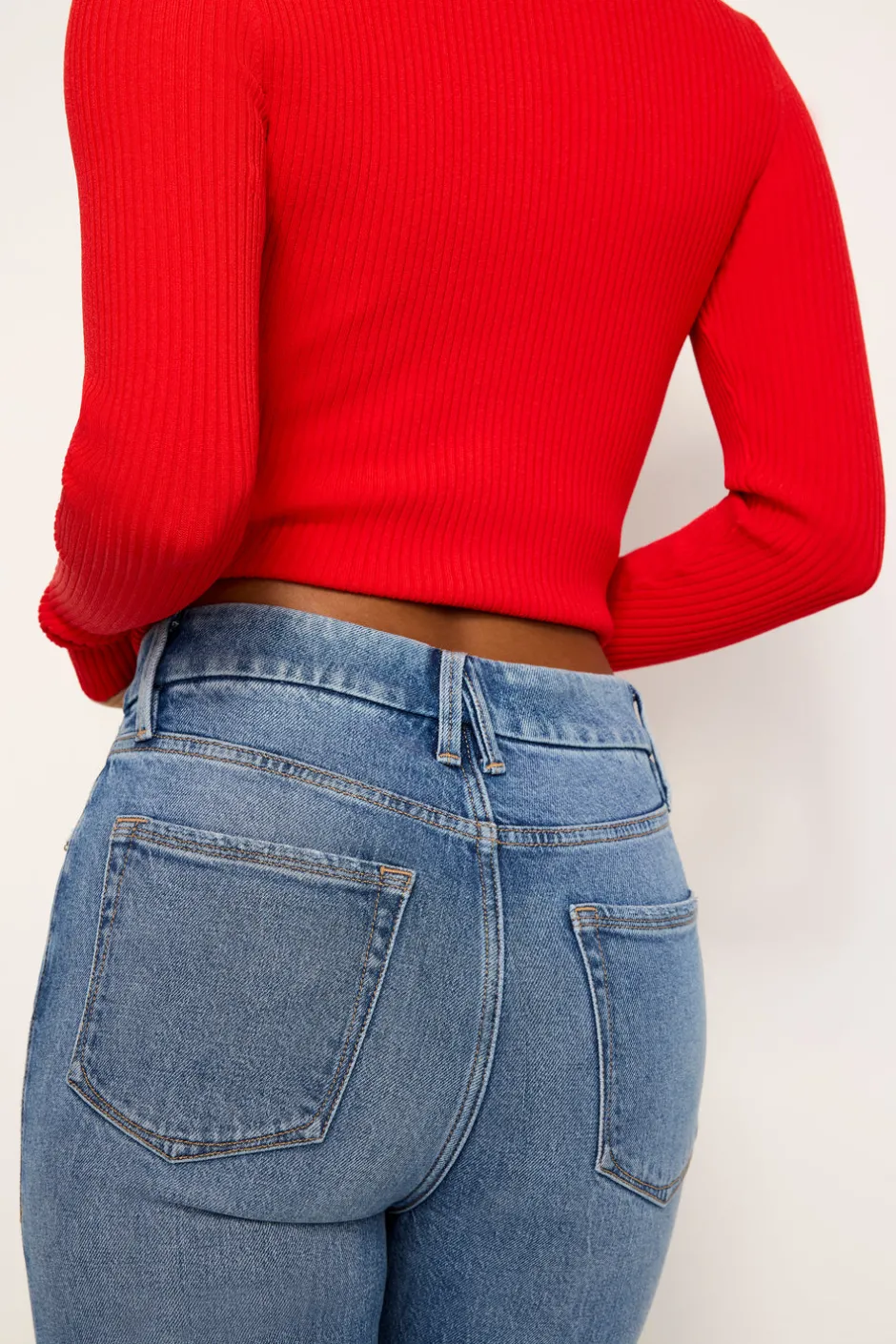 Good American Straight<GOOD BOY STRAIGHT JEANS Indigo706