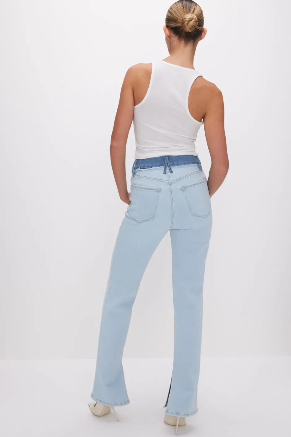 Good American Straight | Long Inseam<GOOD BOY STRAIGHT JEANS Indigo624