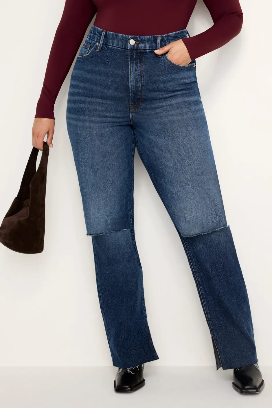Good American Straight<GOOD BOY STRAIGHT JEANS Indigo705