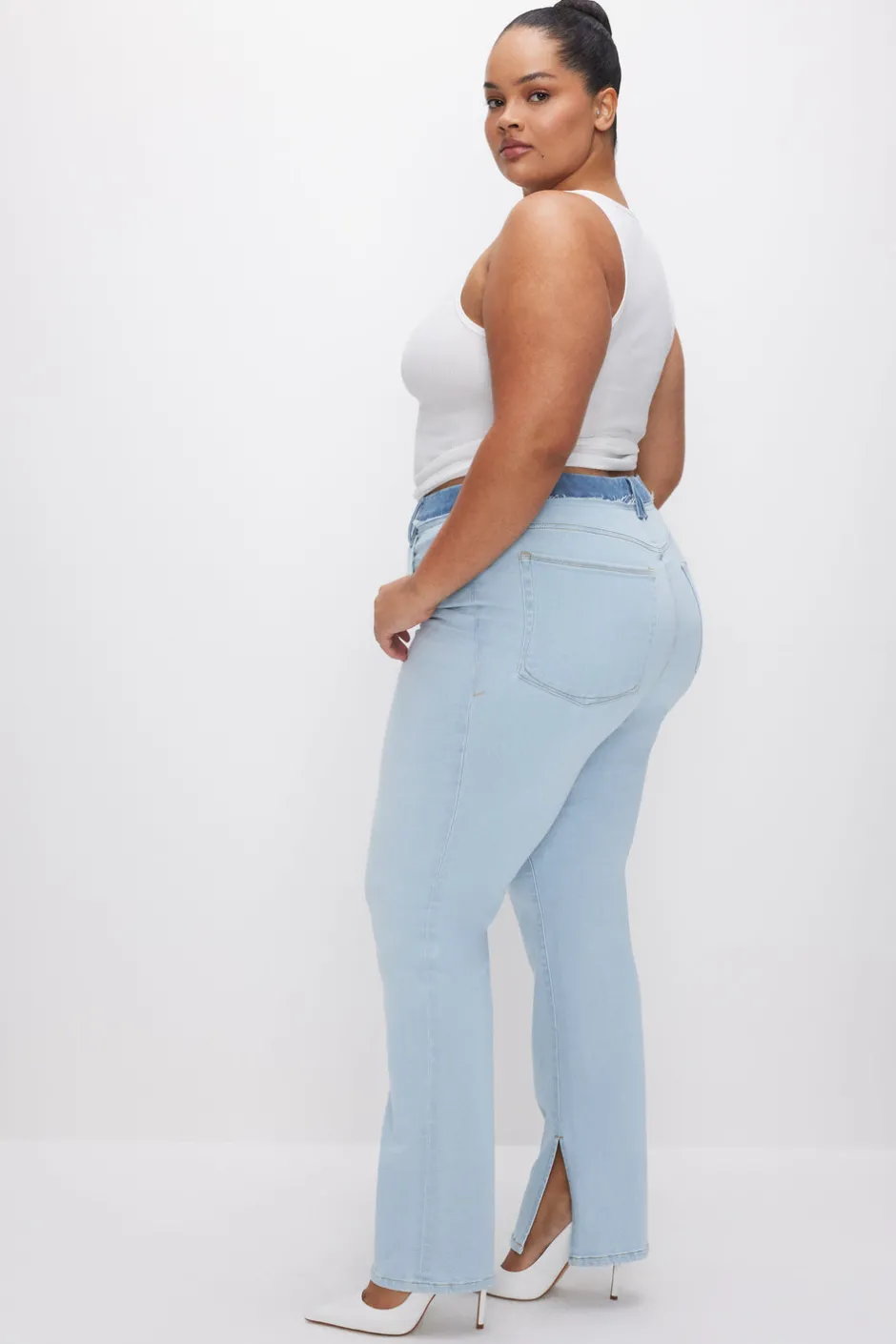 Good American Straight | Long Inseam<GOOD BOY STRAIGHT JEANS Indigo624
