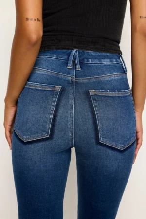 Good American Straight<GOOD CURVE STRAIGHT SUPER COMPRESSION JEANS Indigo625