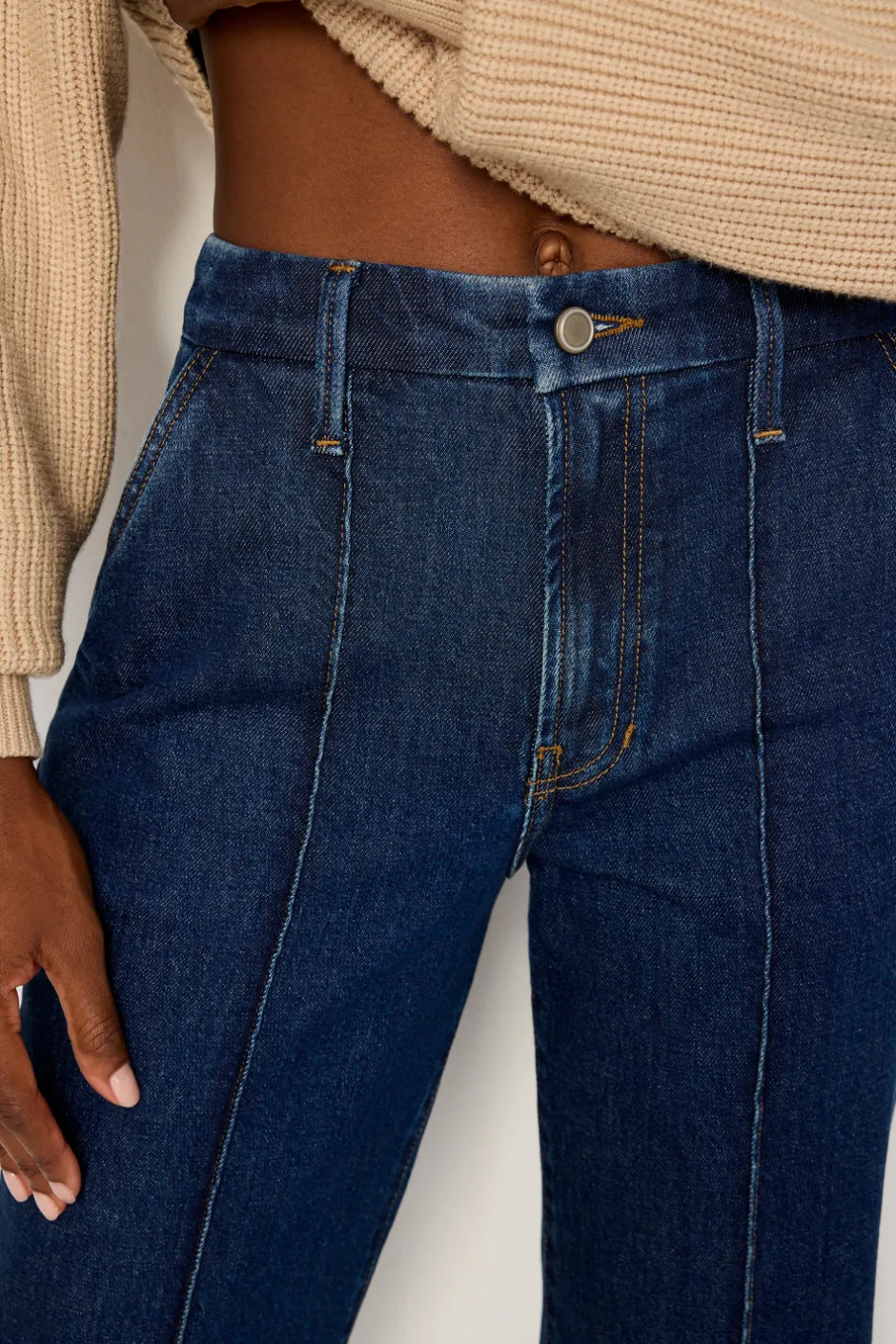 Good American Straight<GOOD DENIM TROUSERS Indigo758