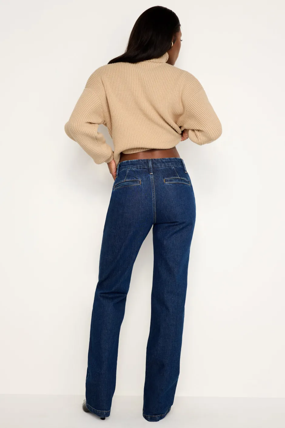 Good American Straight<GOOD DENIM TROUSERS Indigo758