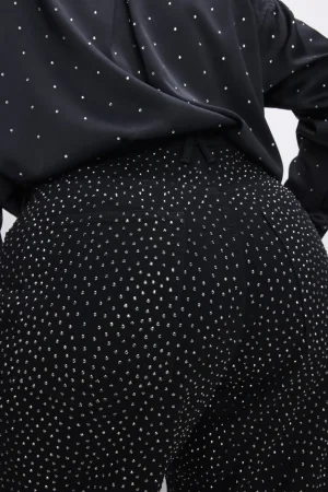 Good American Relaxed | Wide Leg<GOOD EASE RELAXED SPARKLE JEANS Black323