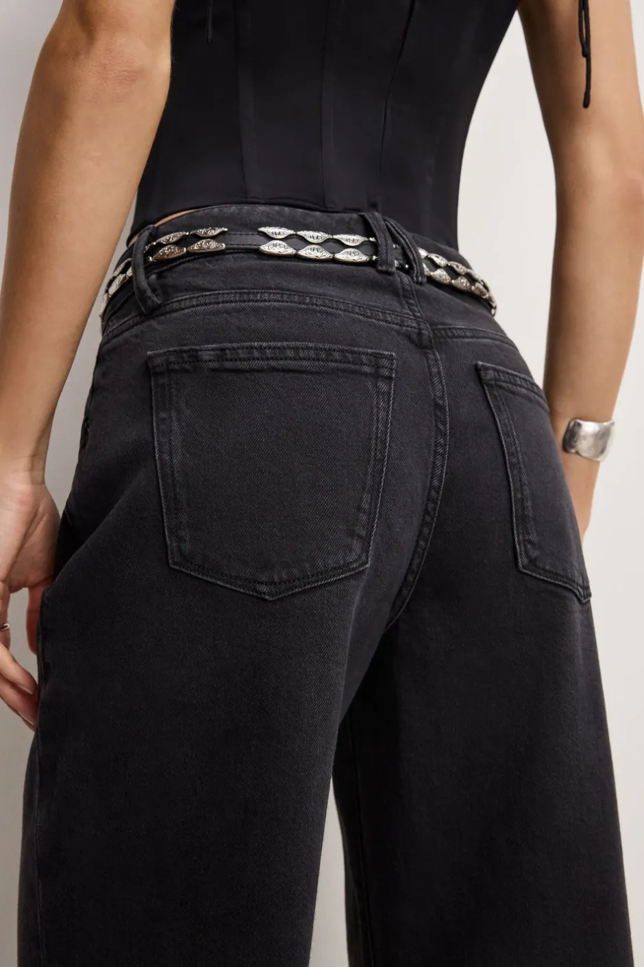 Good American Relaxed | Wide Leg<GOOD EASE RELAXED JEANS Black324