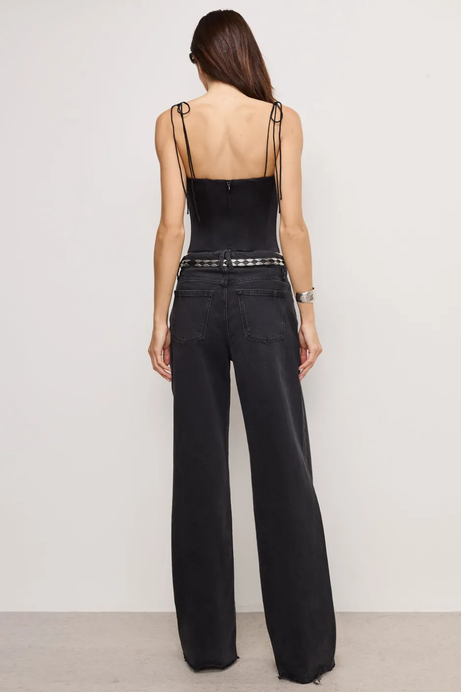 Good American Relaxed | Wide Leg<GOOD EASE RELAXED JEANS Black324