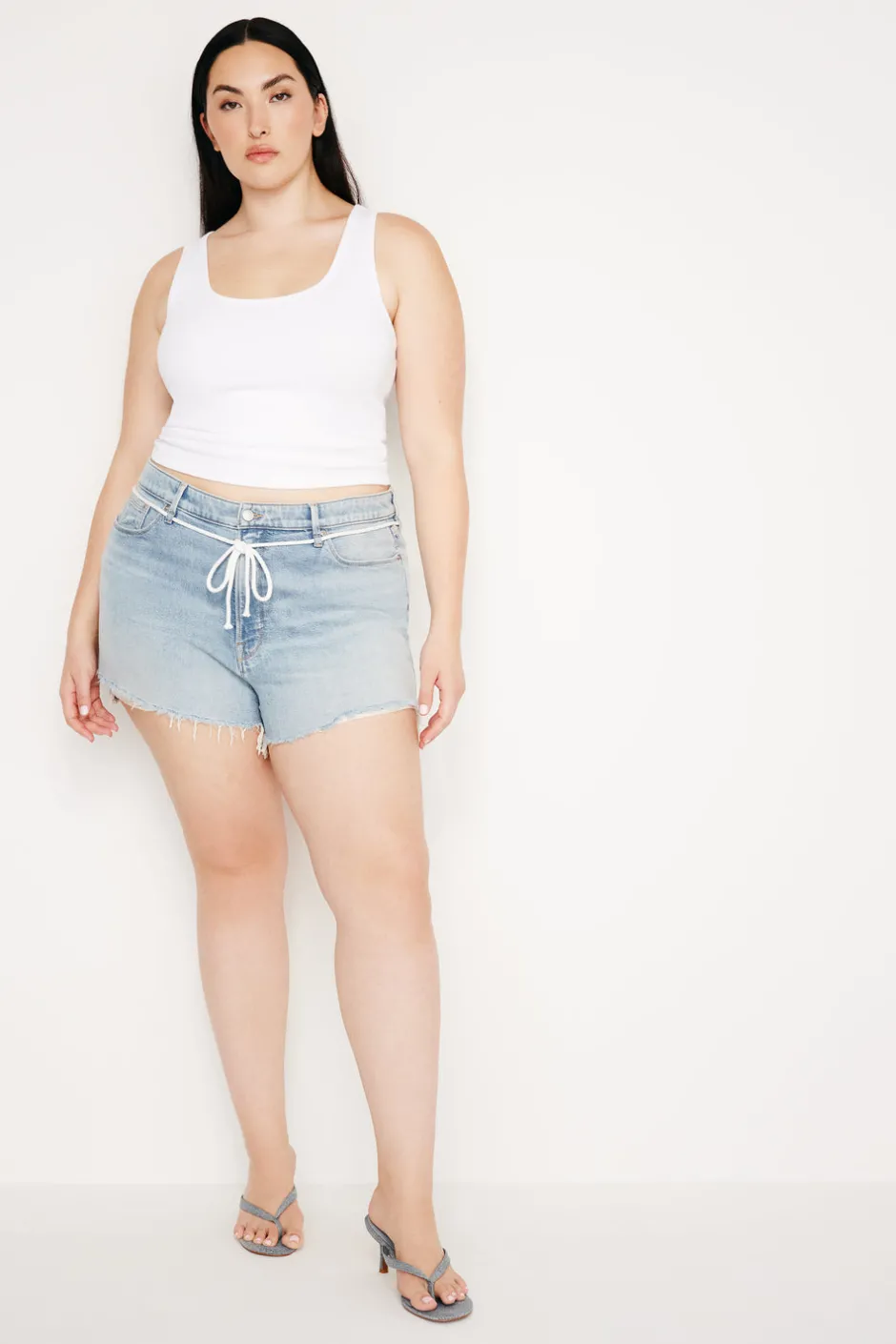 Good American Shorts & Skirts<GOOD GIRLFRIEND SHORTS Indigo669