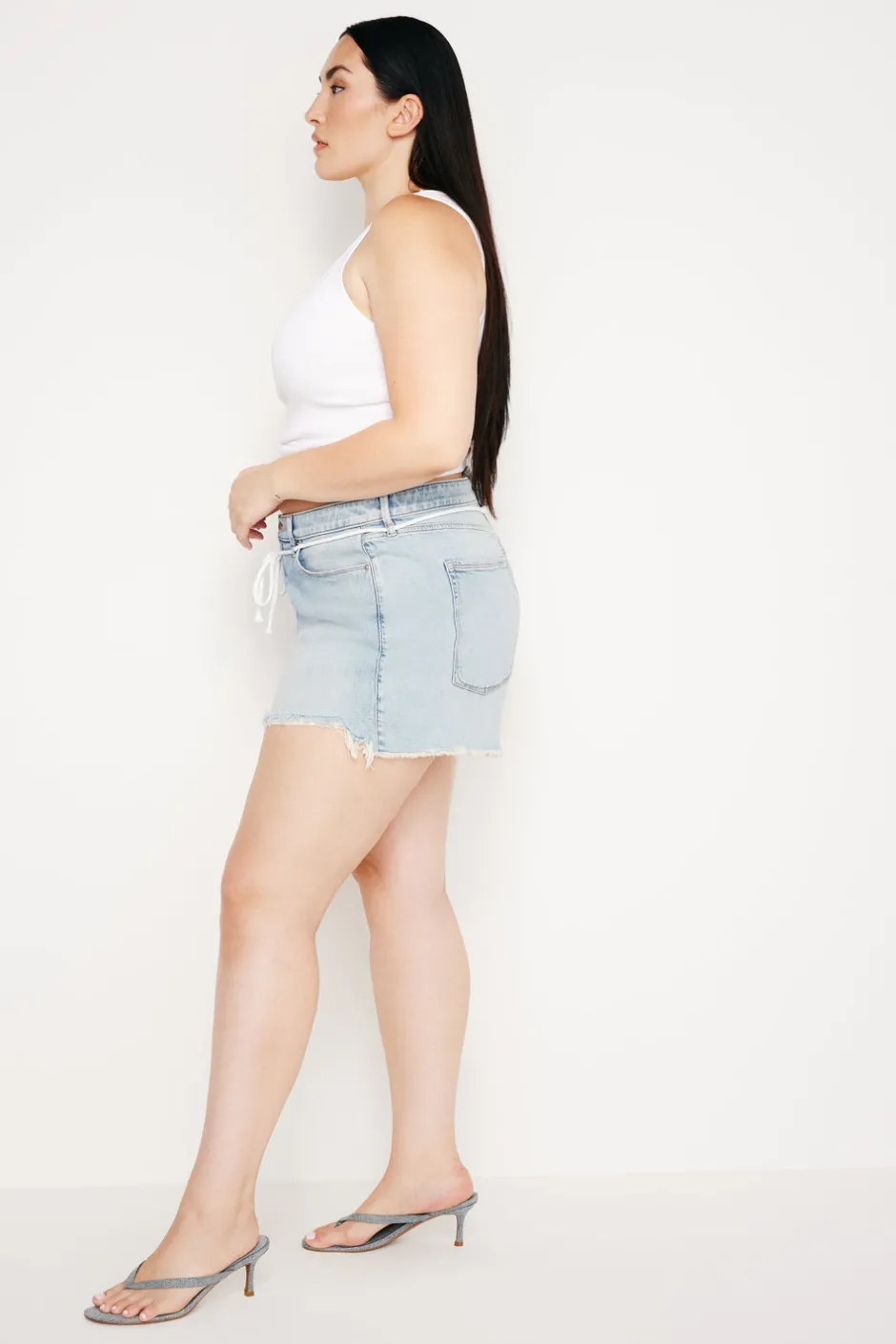 Good American Shorts & Skirts<GOOD GIRLFRIEND SHORTS Indigo669