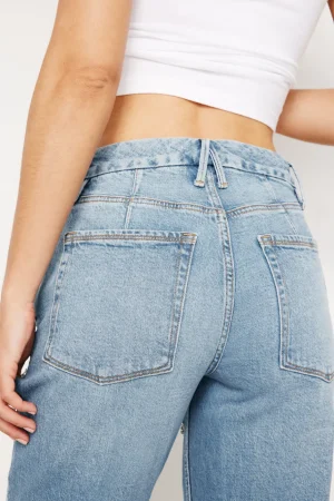 Good American Straight | Jeans<GOOD ICON STRAIGHT DIAMOND JEANS Indigo357