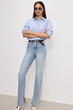 Good American Straight<GOOD ICON STRAIGHT JEANS Indigo750