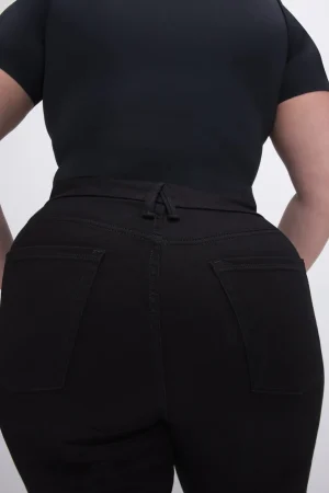 Good American Bootcut & Flare | Mid-Rise<GOOD LEGS FLARE NEVER FADE JEANS Black001