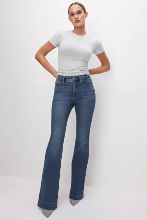Good American Bootcut & Flare | Mid-Rise<GOOD LEGS FLARE JEANS Blue004