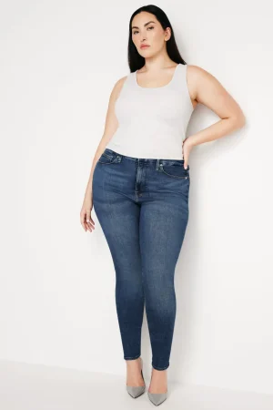 Good American Skinny | High-Rise<GOOD LEGS SKINNY JEANS Blue004